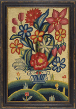 Huber - canvaswork flowers mid-18th century