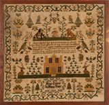 needlework sampler by Eliza Colyer from Huber