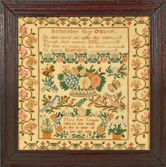 antique sampler from Huber by Coppen