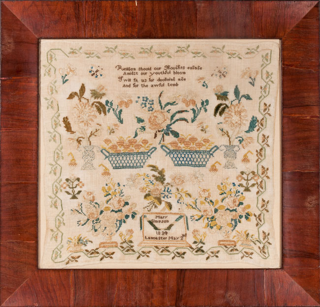 Lancaster, PA sampler by Mary Simpson from Stephen & Carol Huber